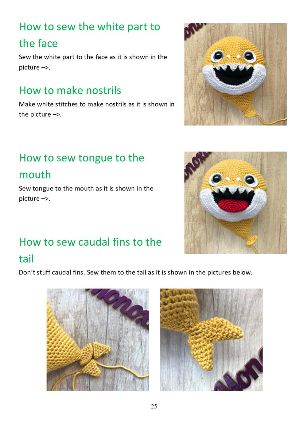 baby shark crochet pattern