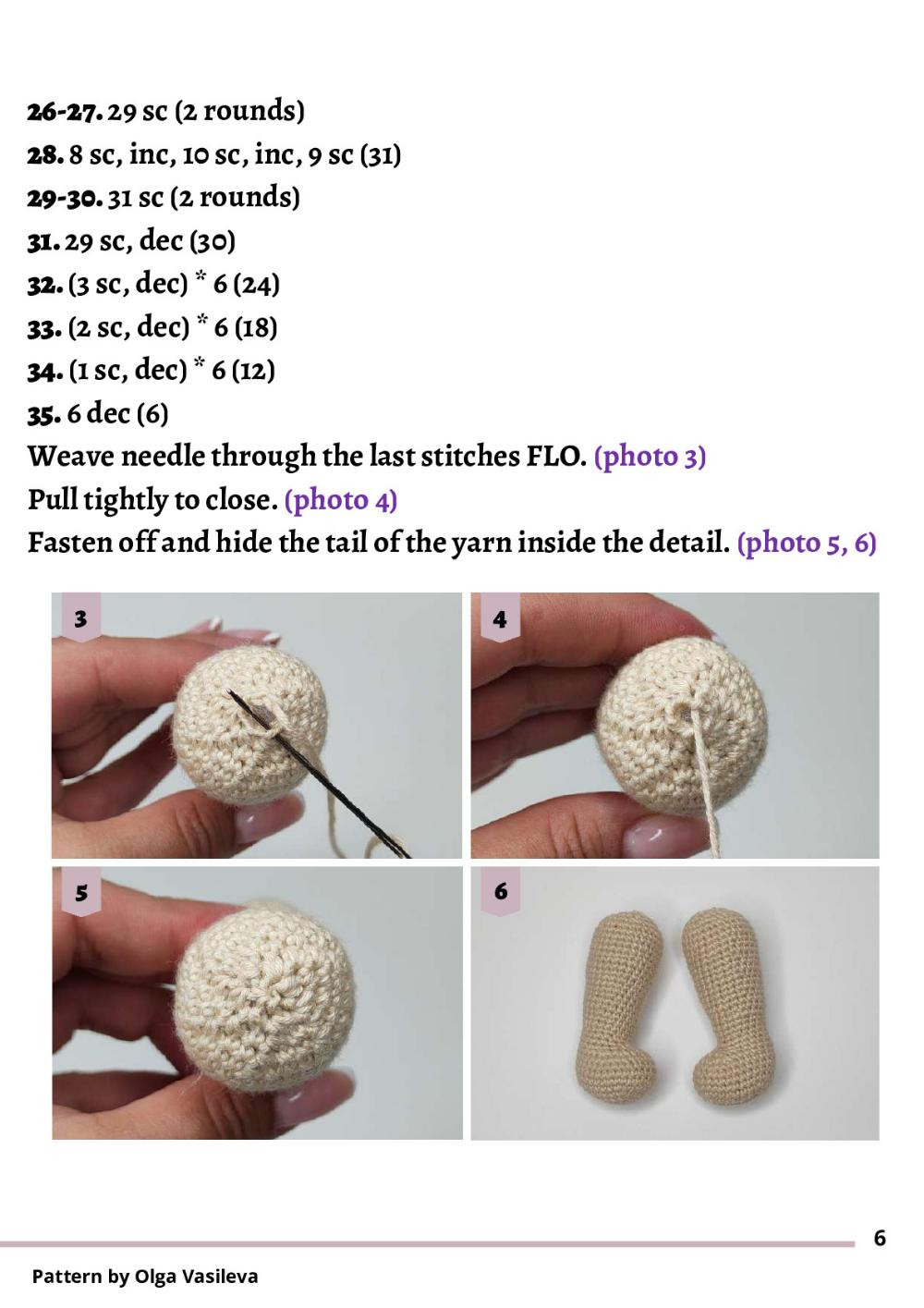 baby sonya crochet pattern