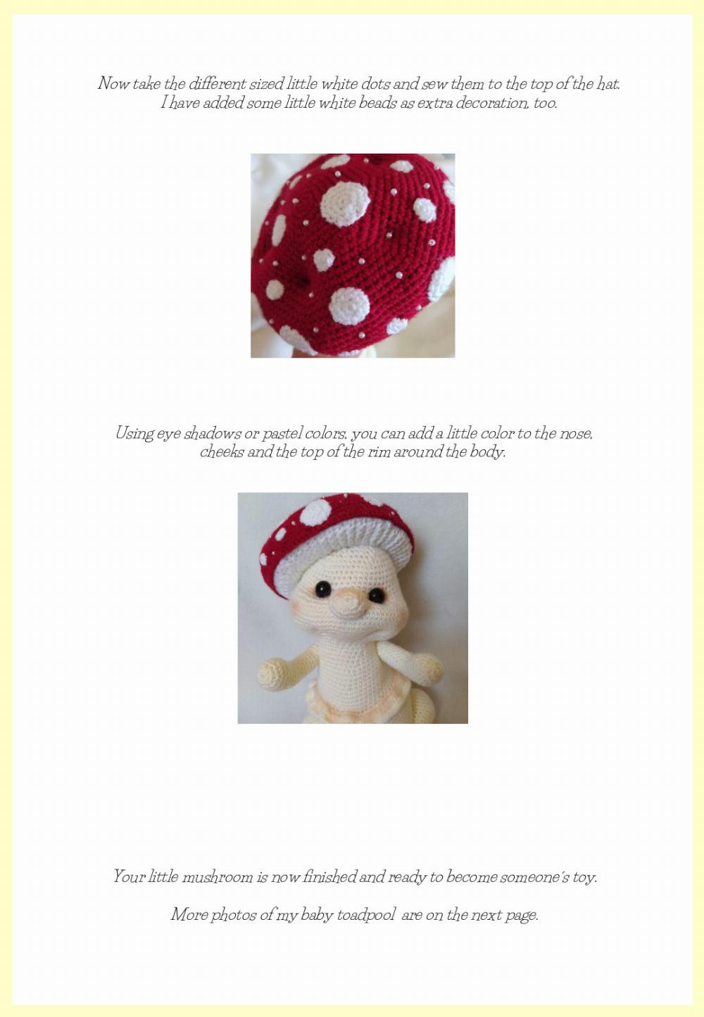 Baby Toadstool Crochet pattern