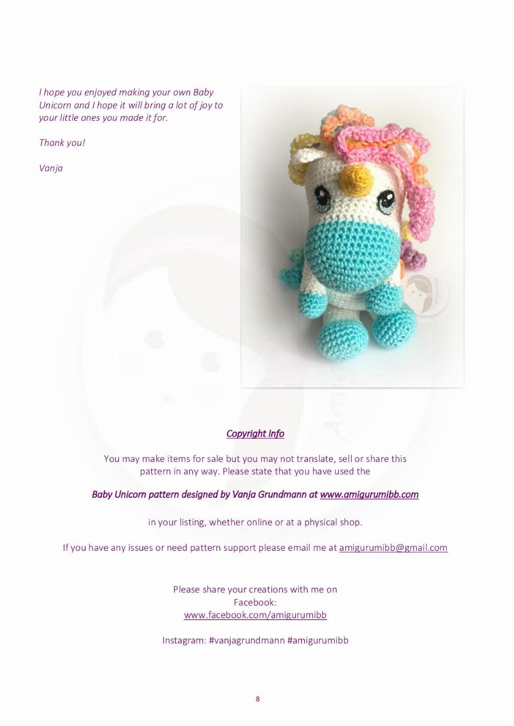 Baby Unicorn for our little ones with love