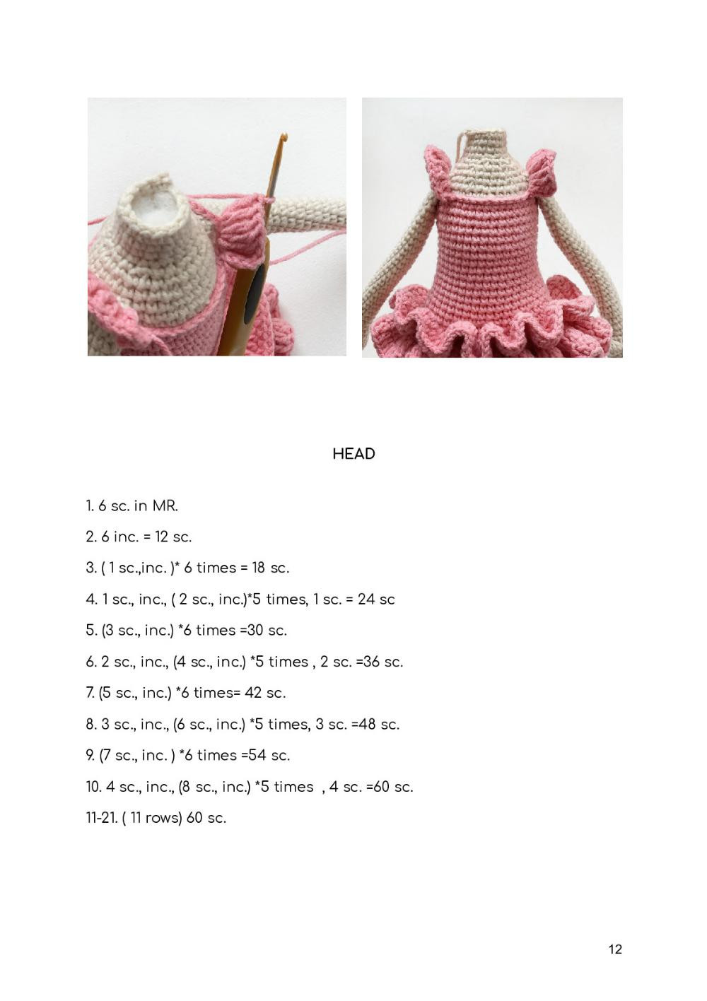 Ballerina Judy crochet pattern