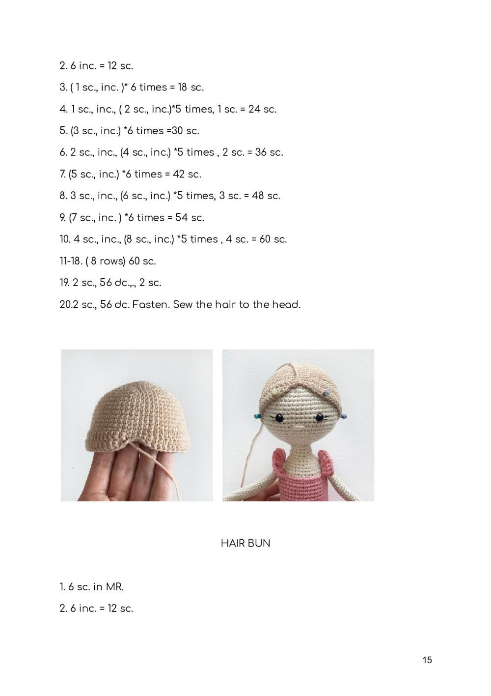 Ballerina Judy crochet pattern