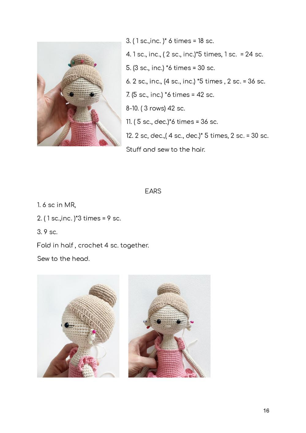 Ballerina Judy crochet pattern