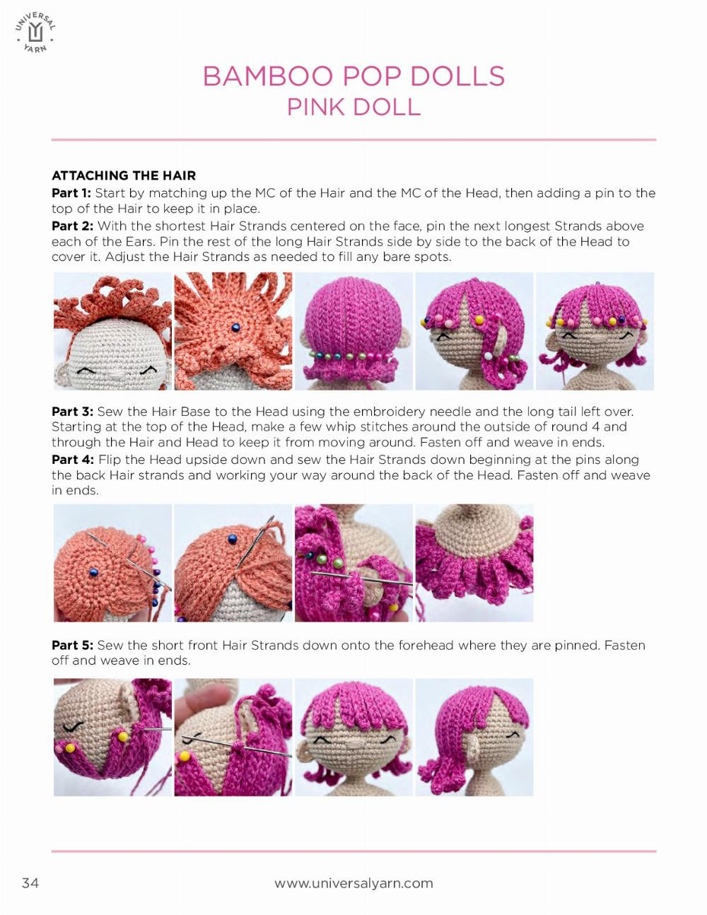 BAMBOO POP DOLLS basic doll body (crochet pattern)