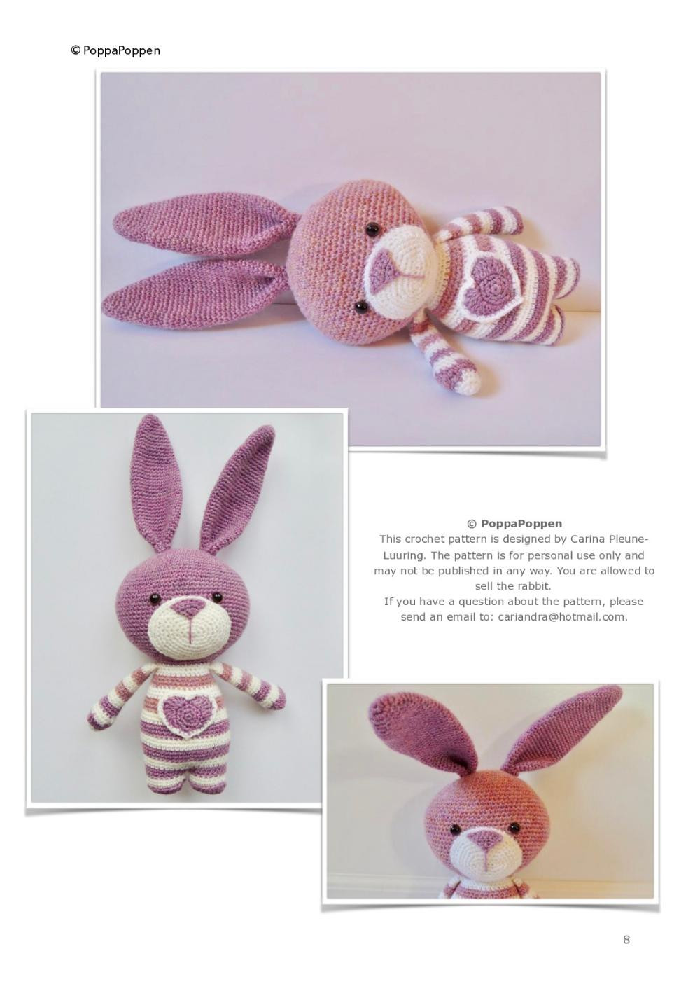 bea the rabbit crochet pattern