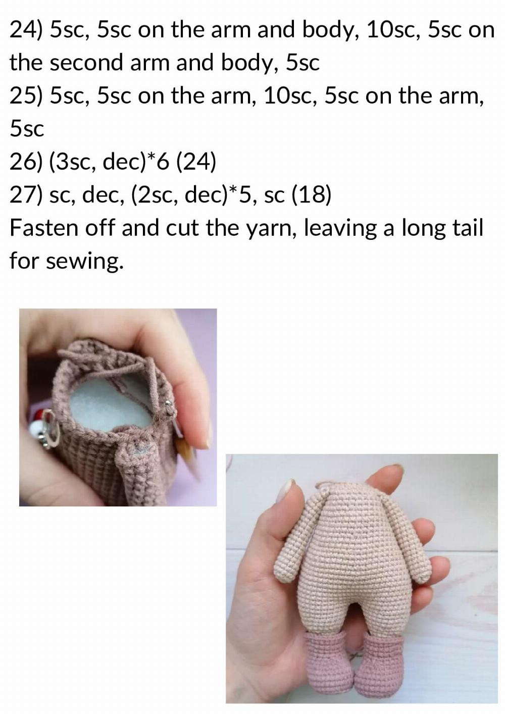 Bear Asya Crochet Pattern + knitting clothes