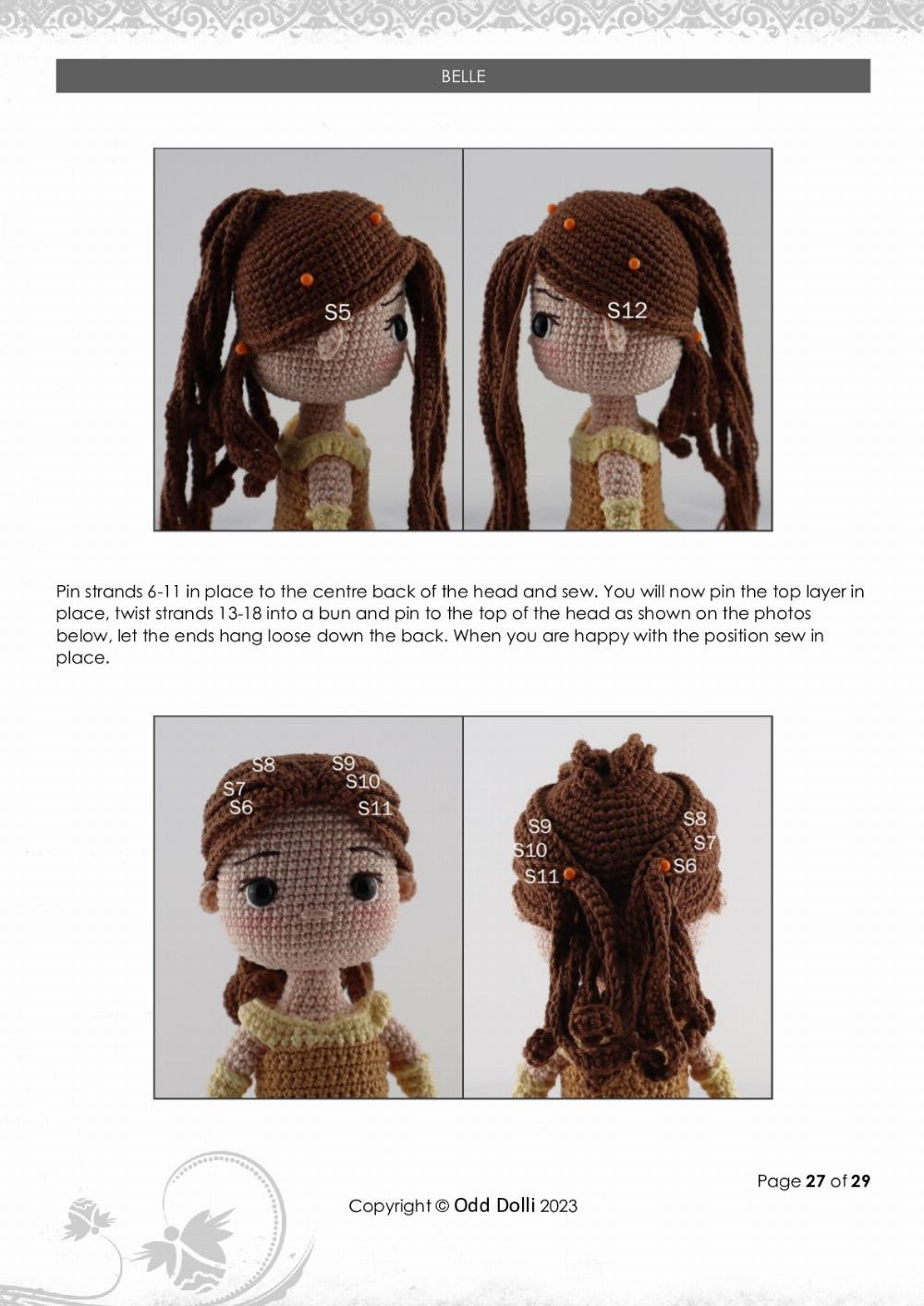 BELLE JEANINE ANDREA crochet pattern