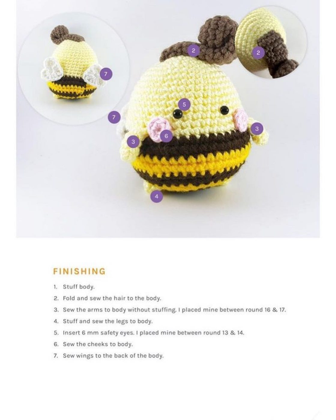 bernie the bee fairy crochet pattern