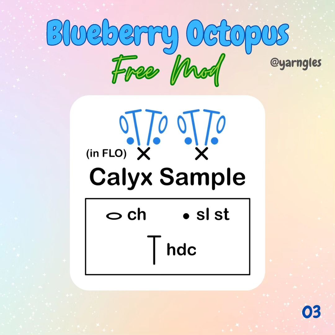 blueberry octopus free mod crochet pattern