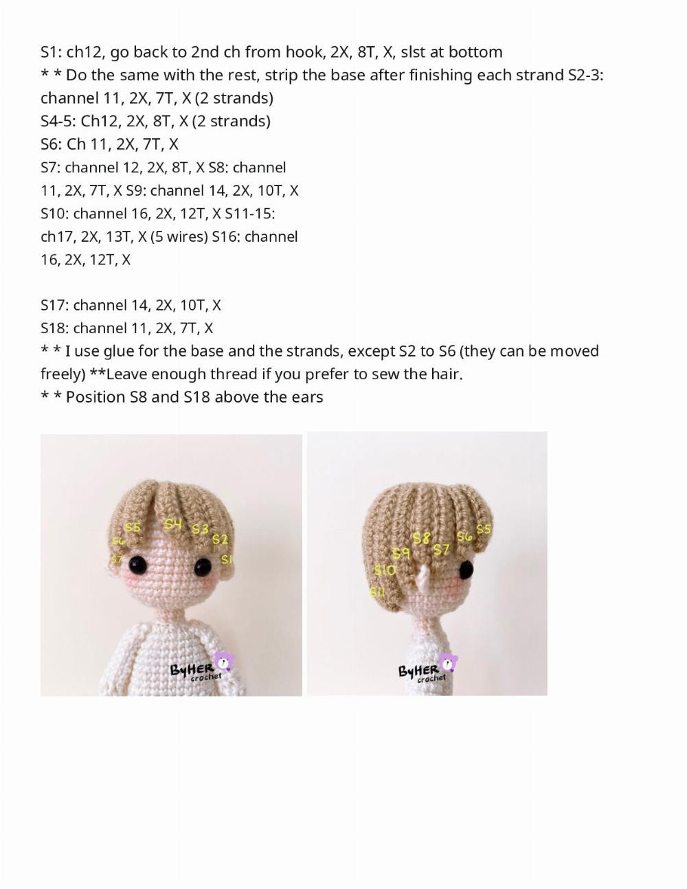 BTS crochet pattern