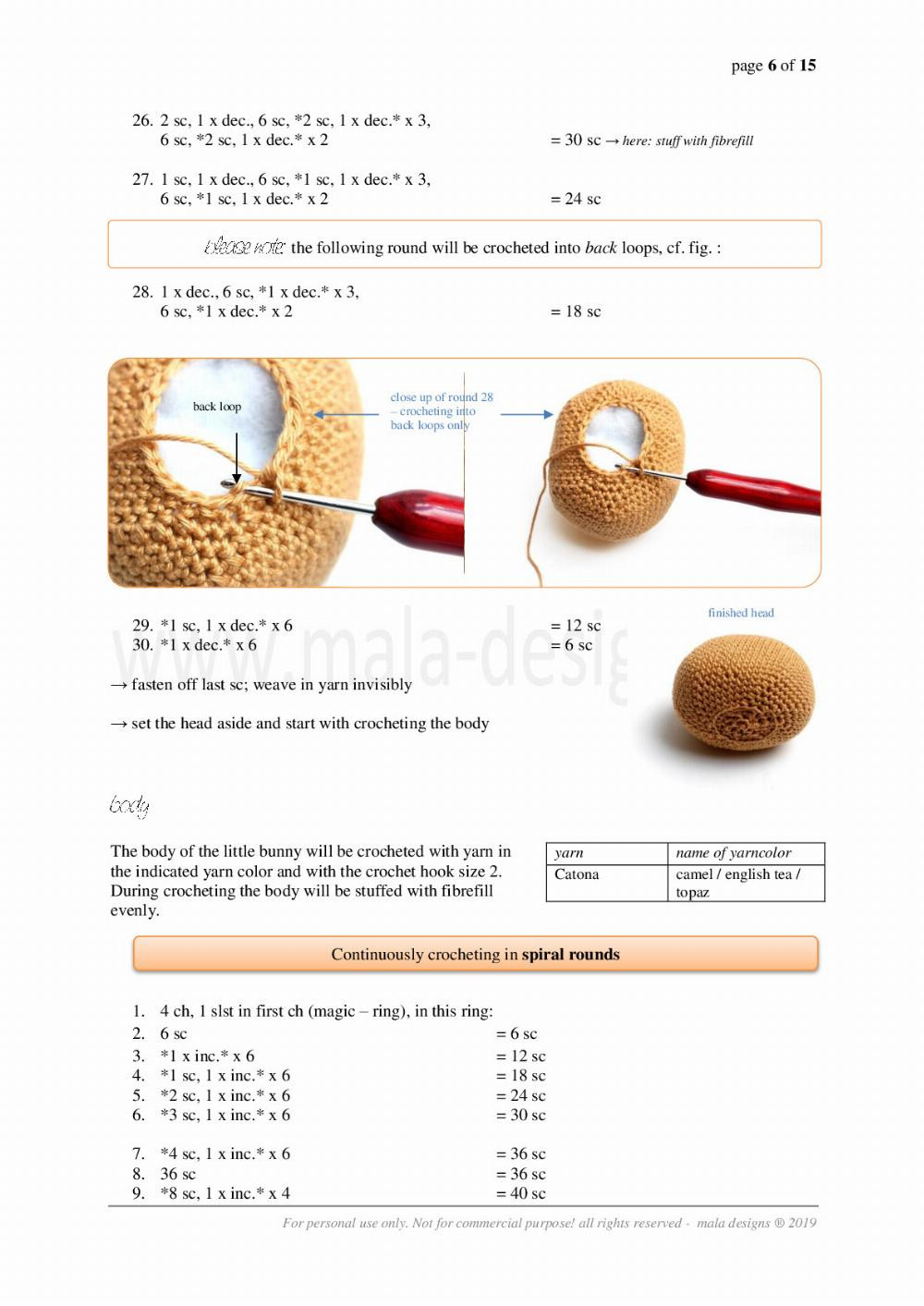 bunnies crochet pattern