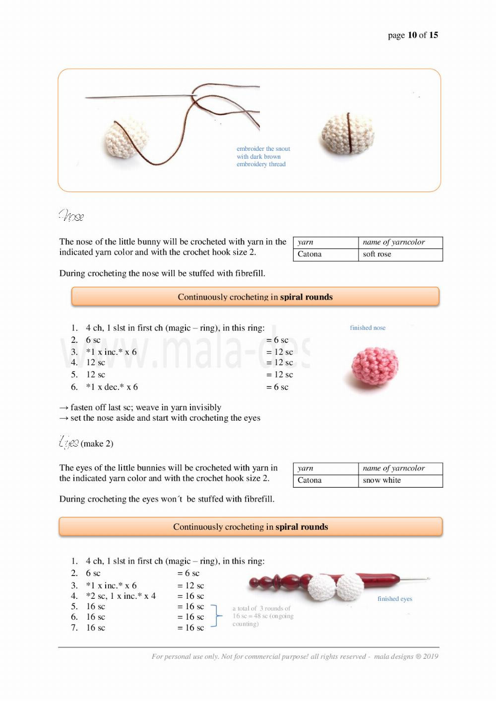 bunnies crochet pattern