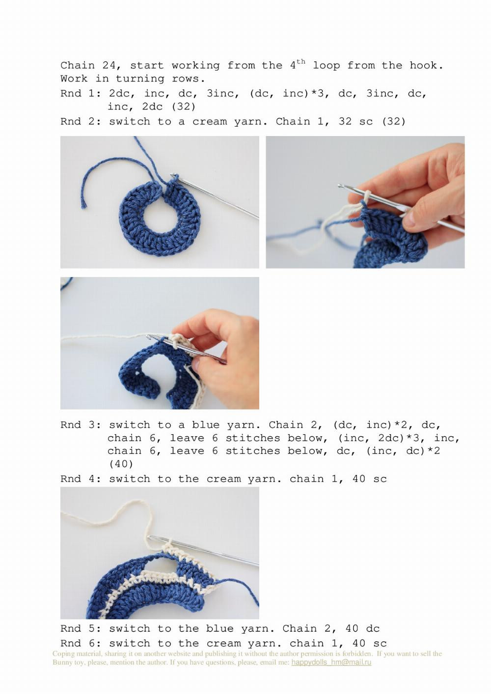 Bunny Mila crochet pattern