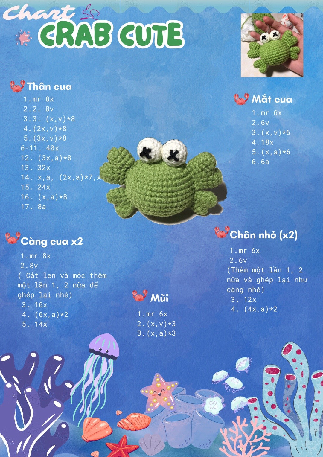 chart crab cute