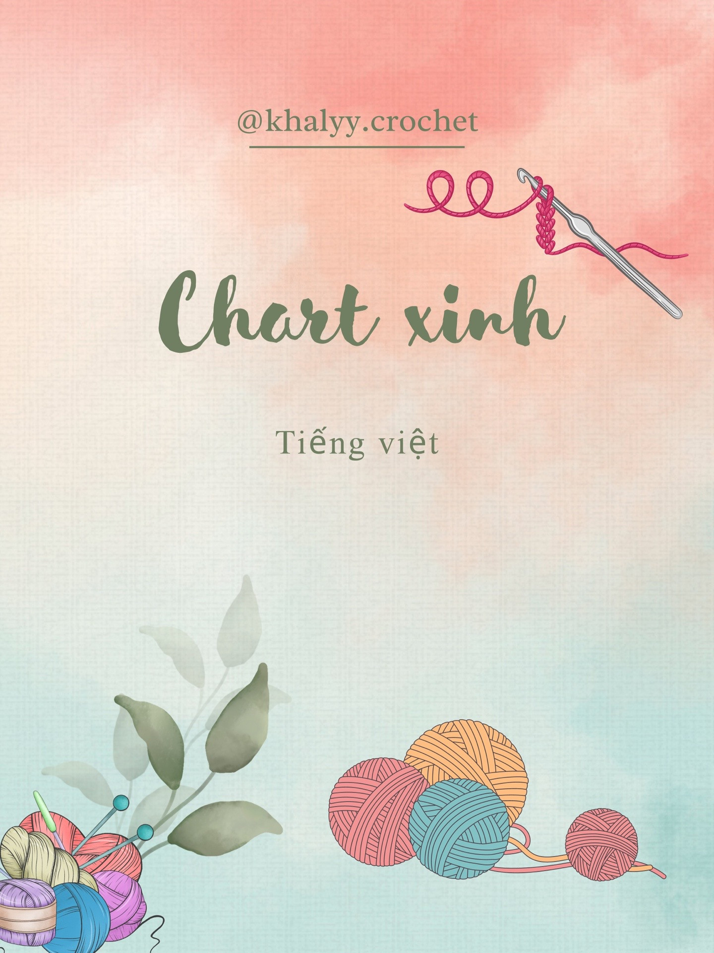 chart kẹp tóc cherry, chart kẹp tóc hoa