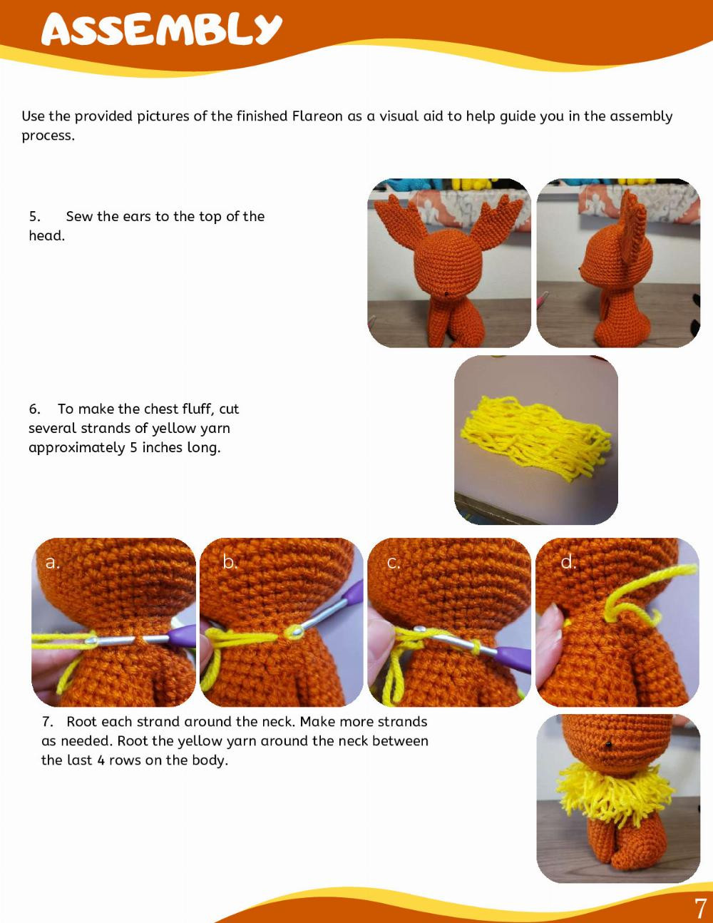 CHIBI JOLTEON AMIGURUMI PATTERN