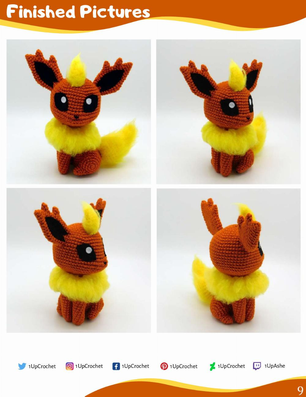 CHIBI JOLTEON AMIGURUMI PATTERN