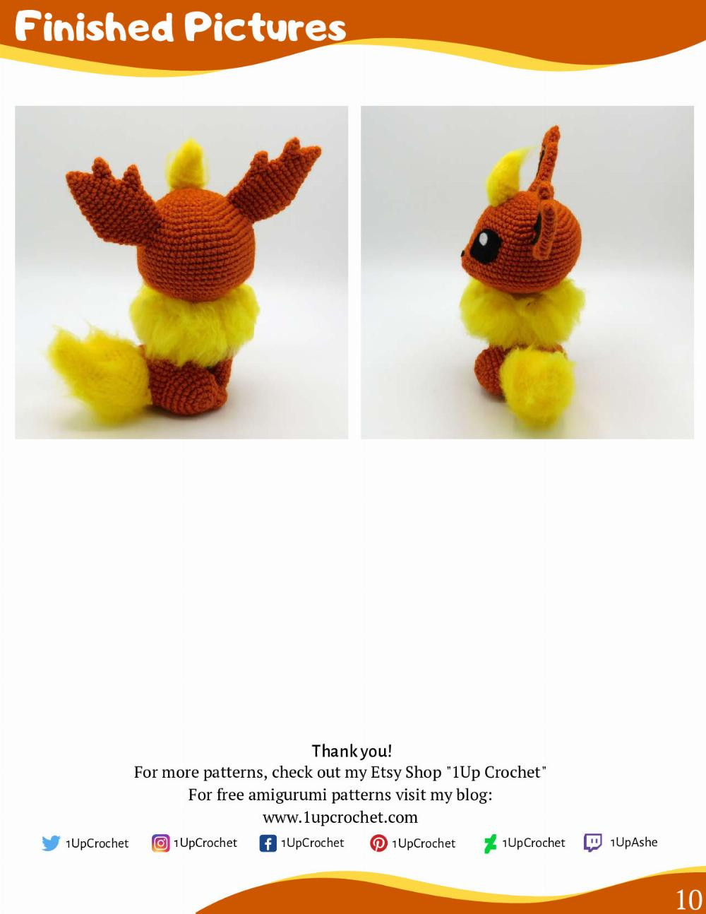 CHIBI JOLTEON AMIGURUMI PATTERN