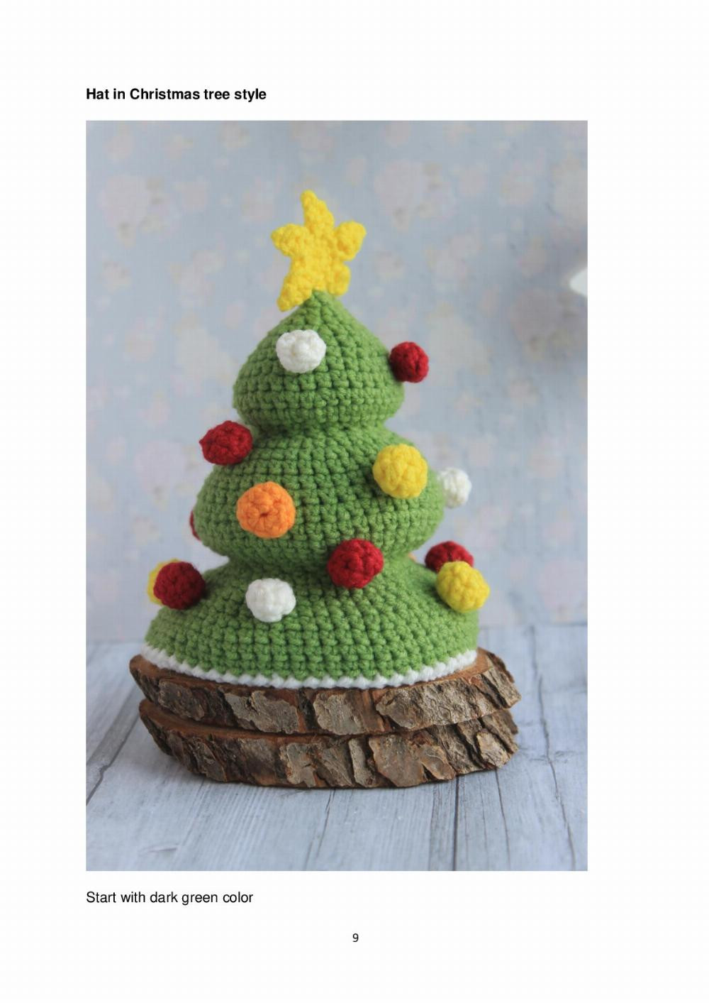 Christmas tree gnome crochet  pattern