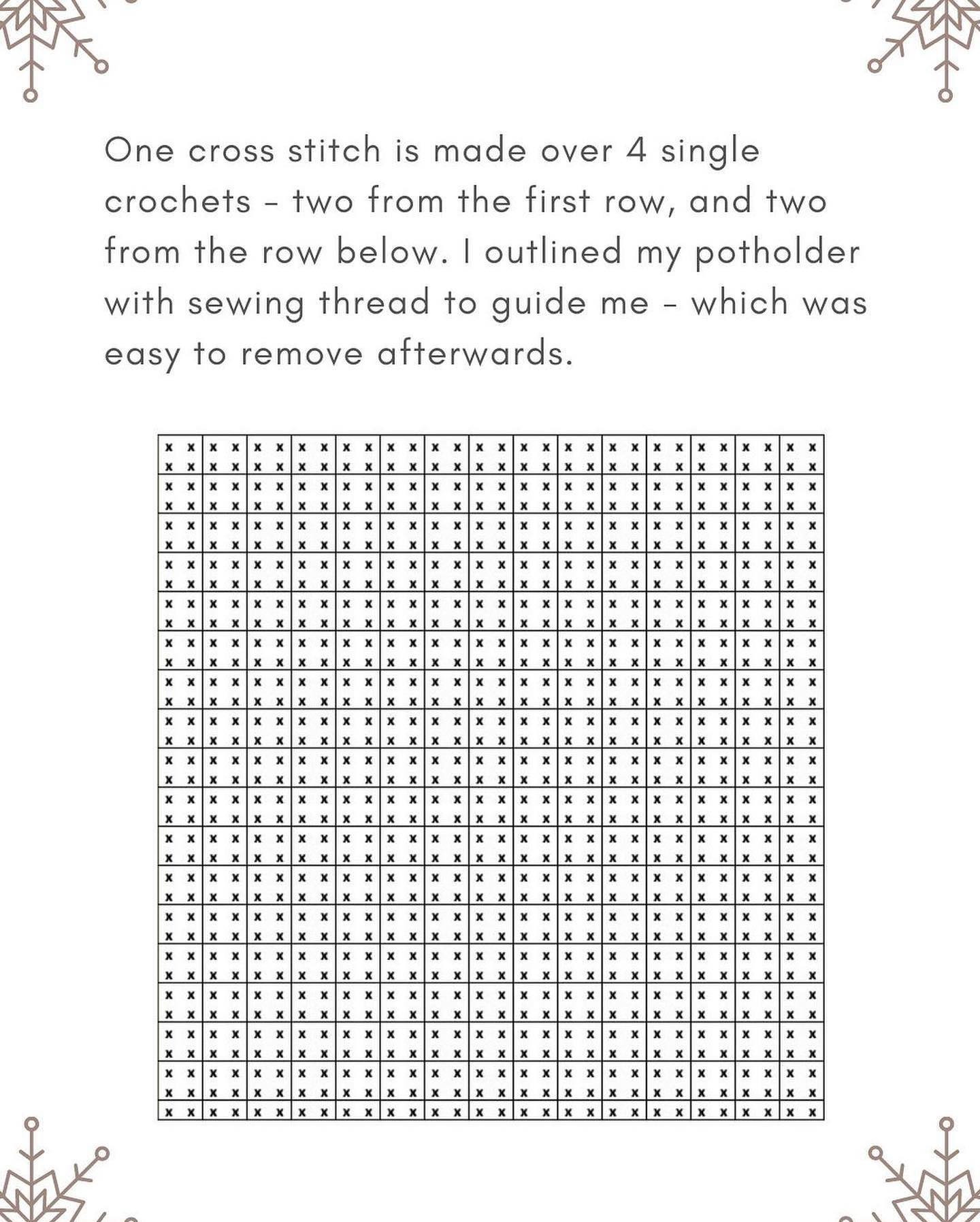 christmas tree potholder crochet pattern