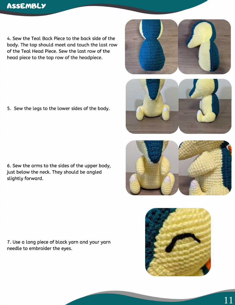 collection of 24 pokemon (1up crochet pokemon amigurumi pattern)