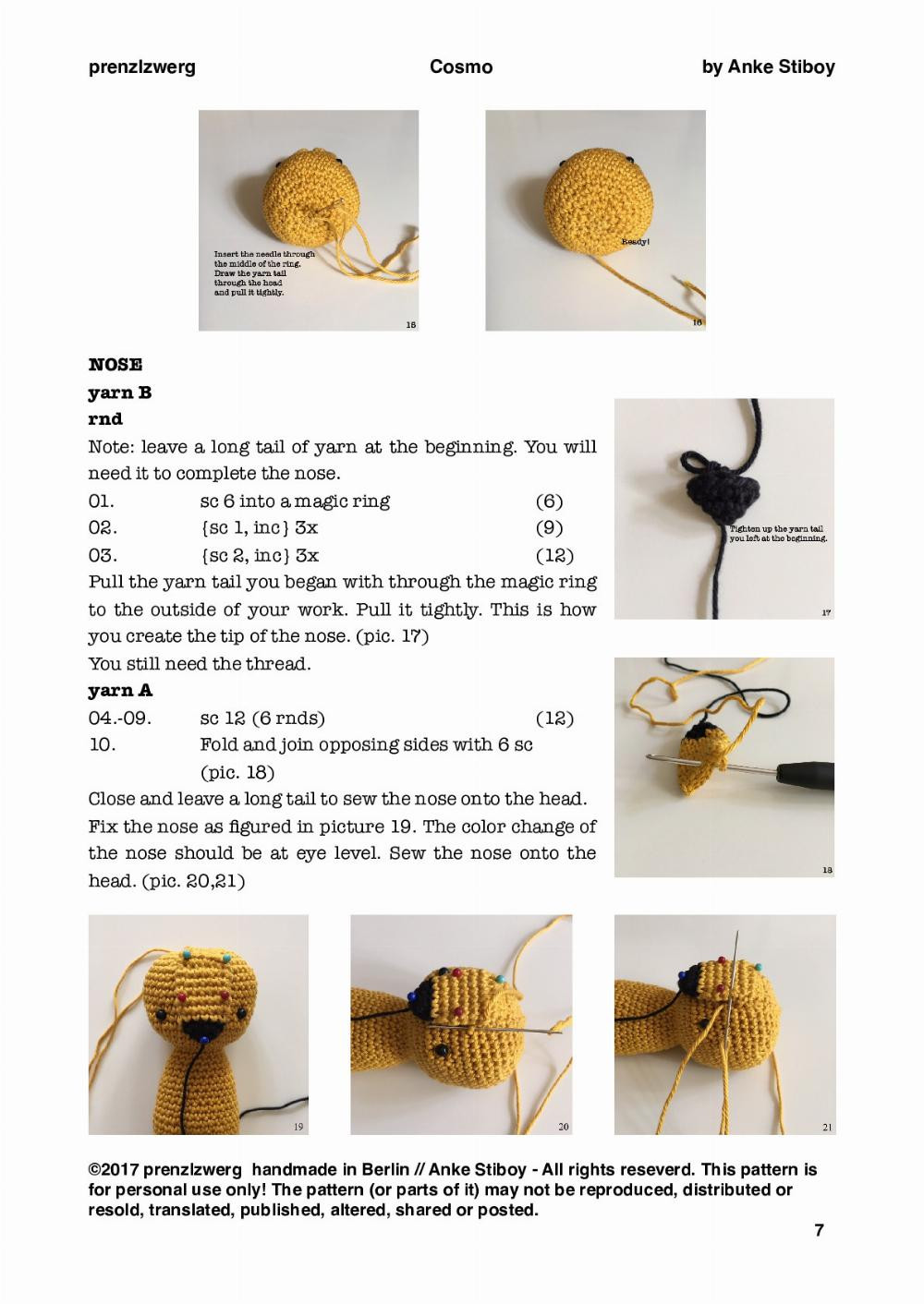 cosmo crochet pattern