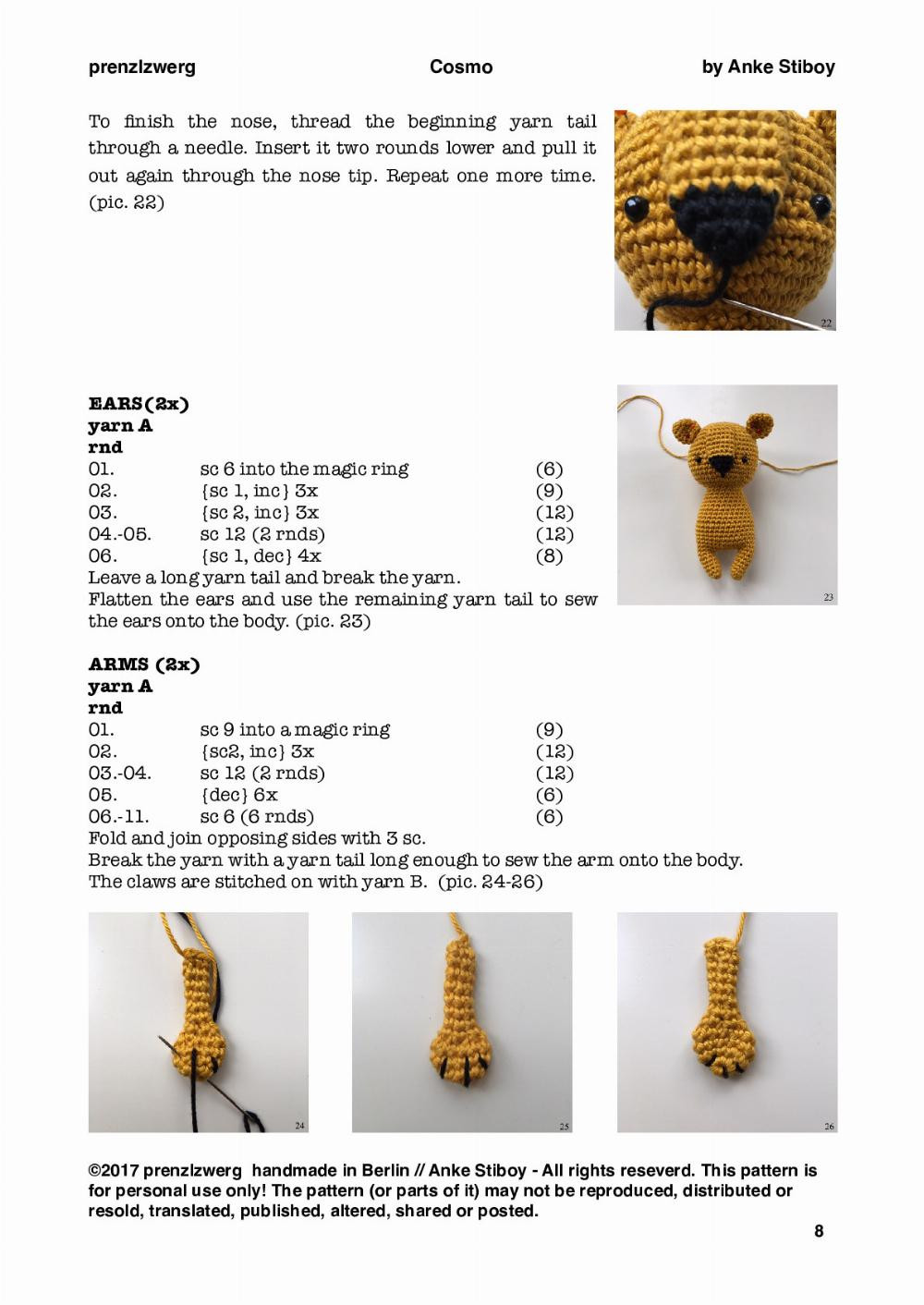 cosmo crochet pattern