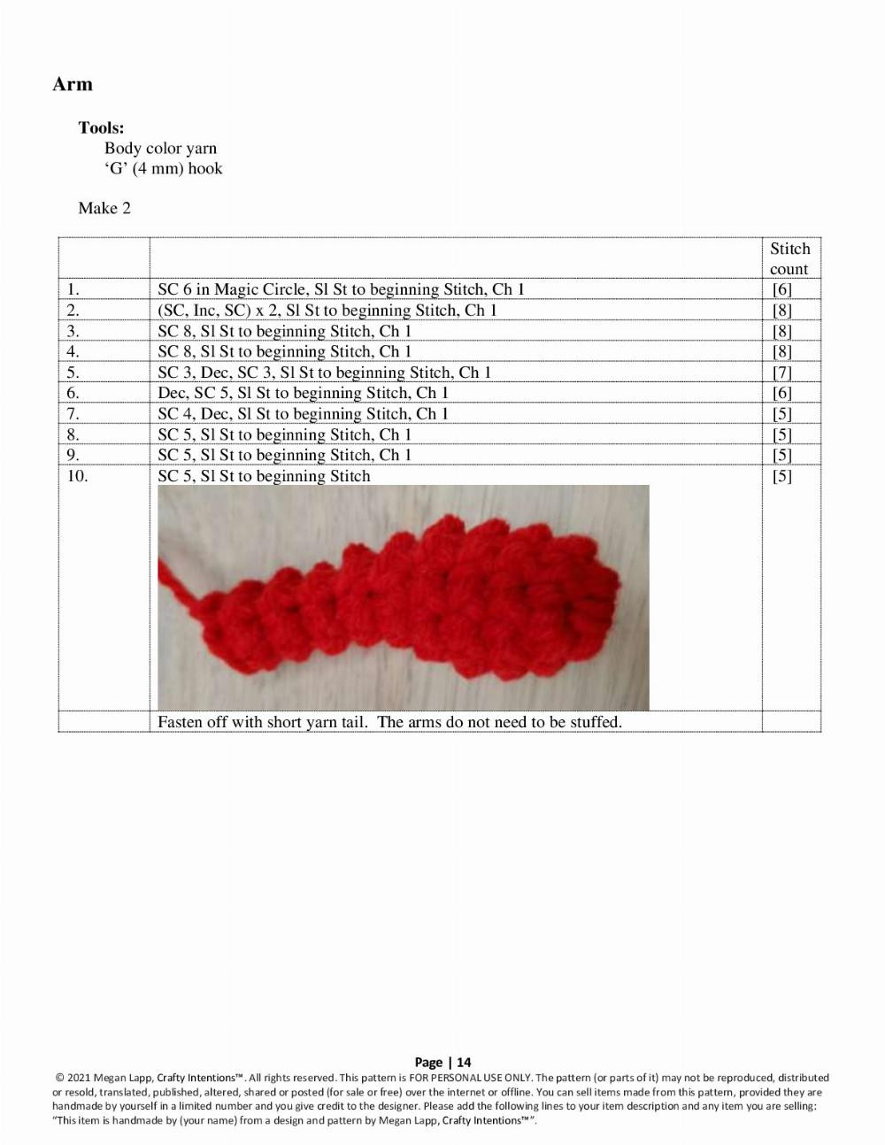 crafty intentions crochet pattern