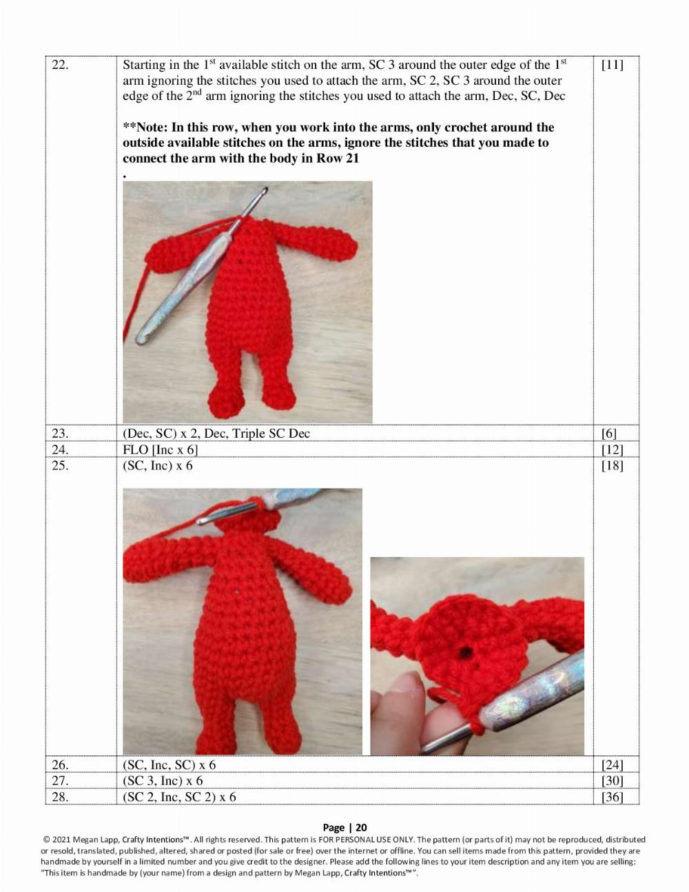 crafty intentions crochet pattern