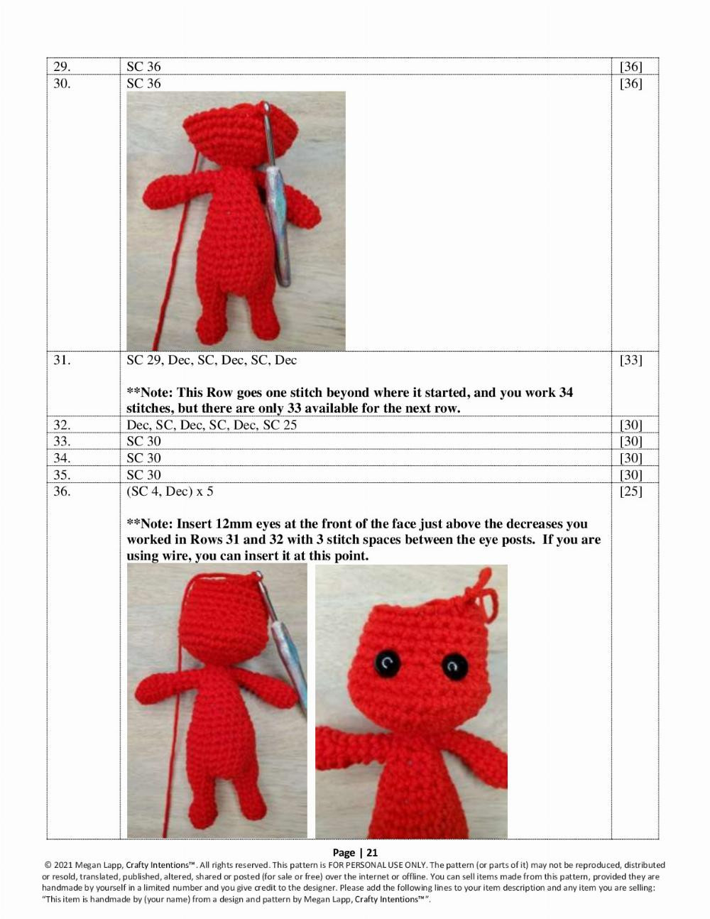 crafty intentions crochet pattern