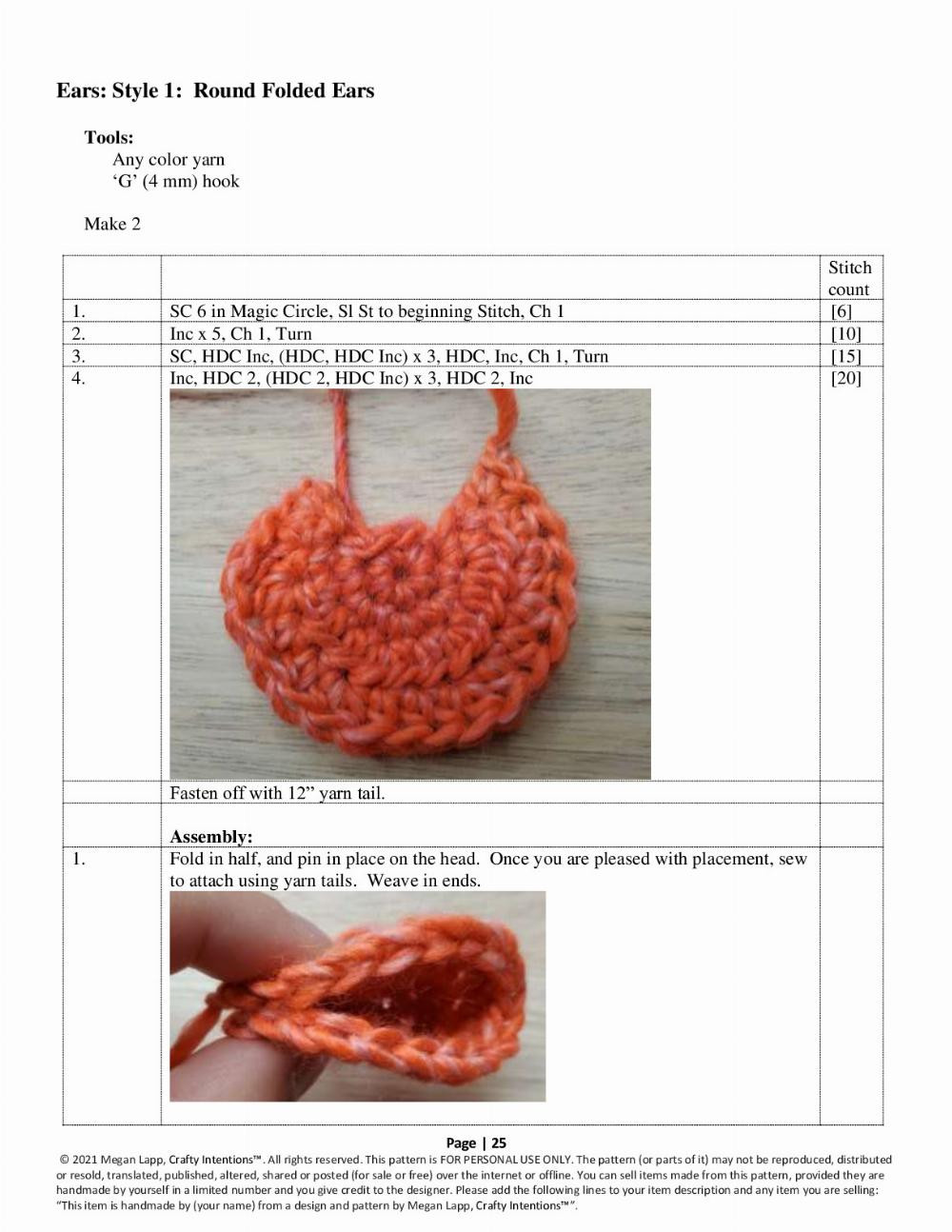 crafty intentions crochet pattern