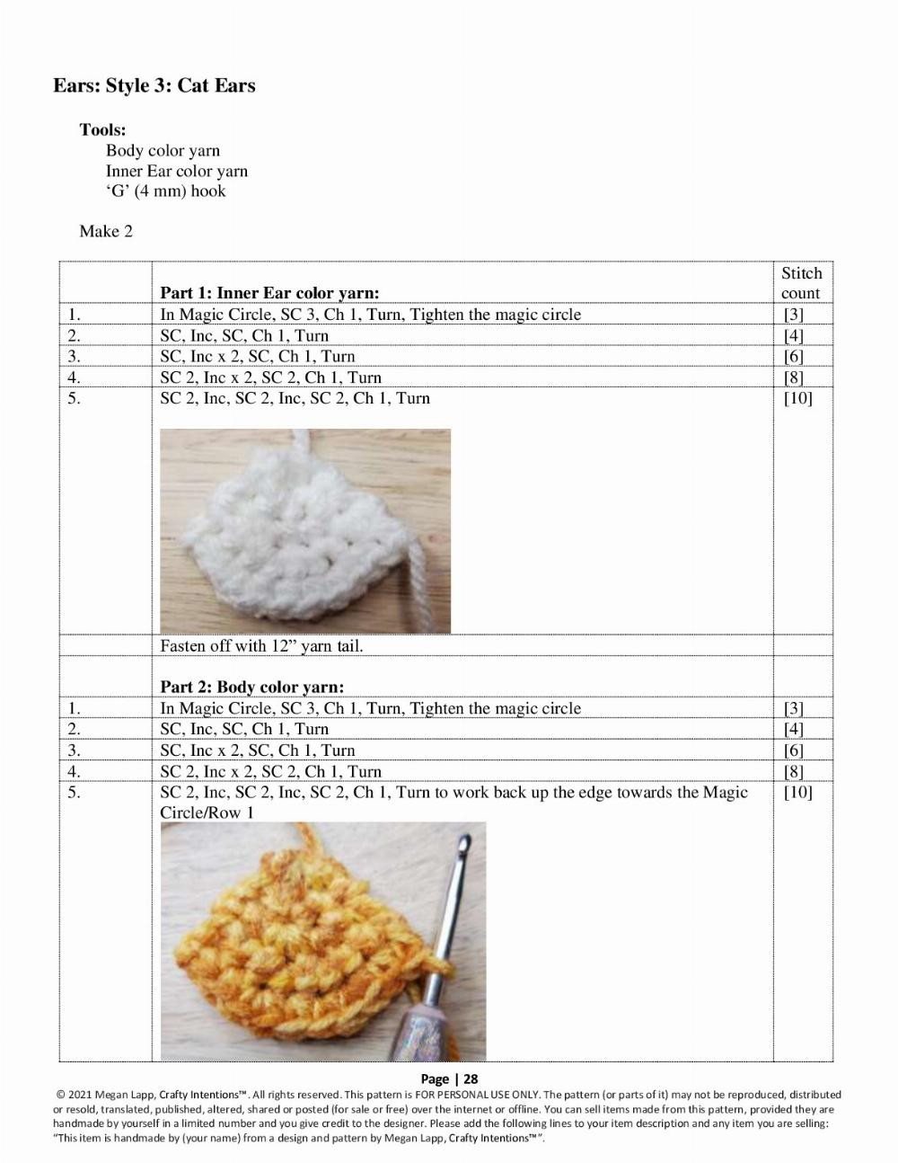 crafty intentions crochet pattern