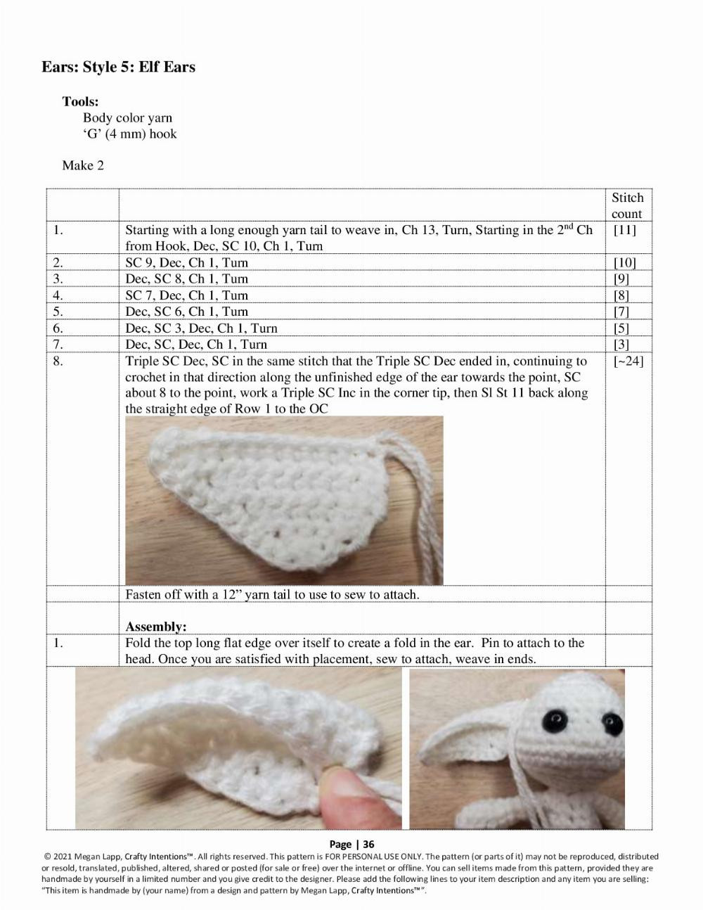 crafty intentions crochet pattern