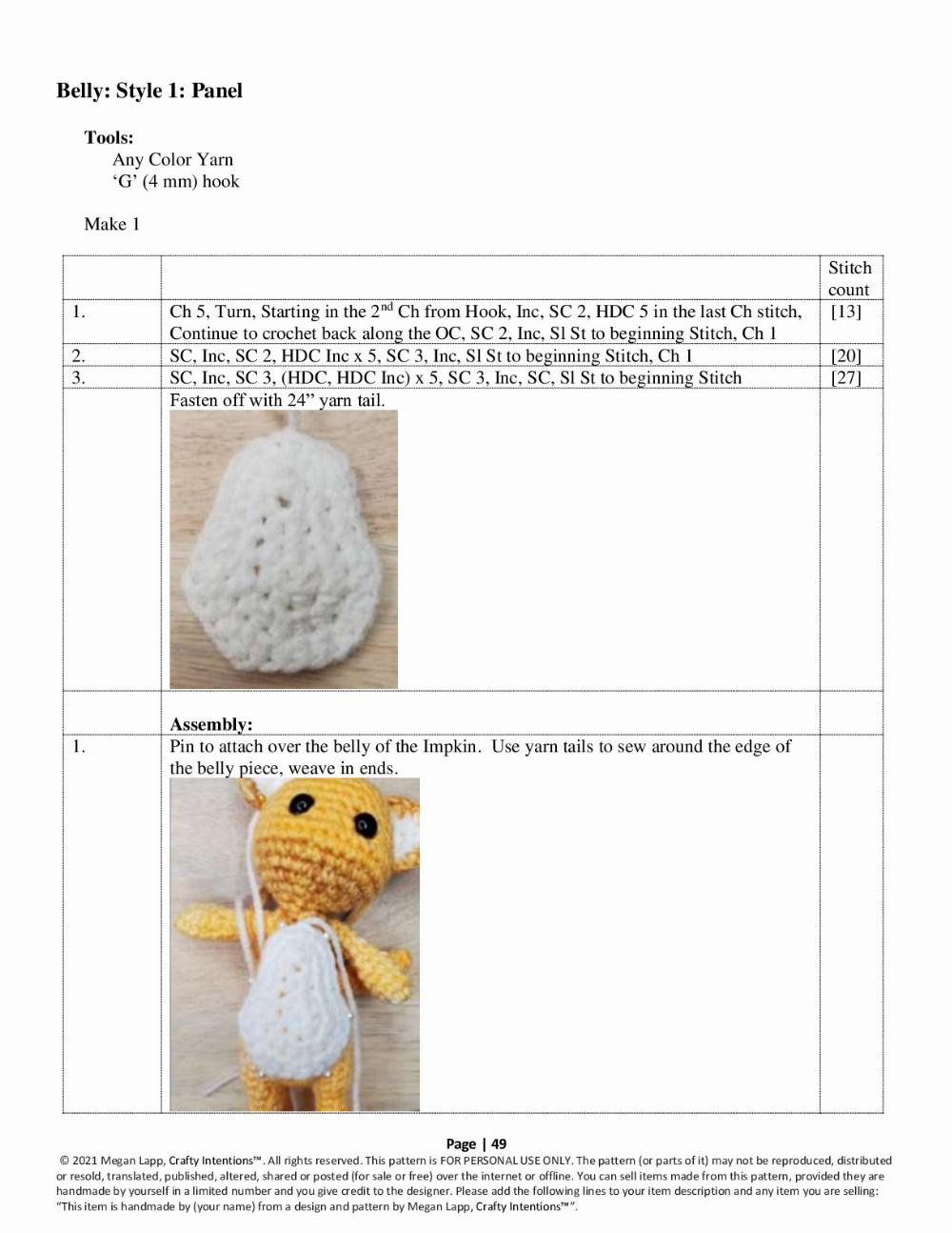 crafty intentions crochet pattern