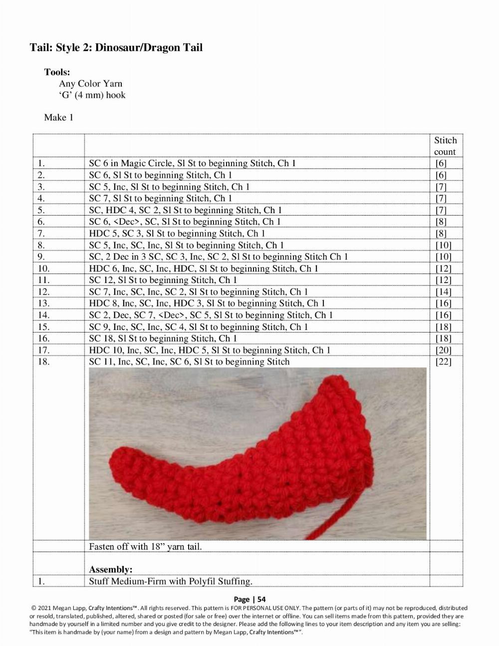 crafty intentions crochet pattern