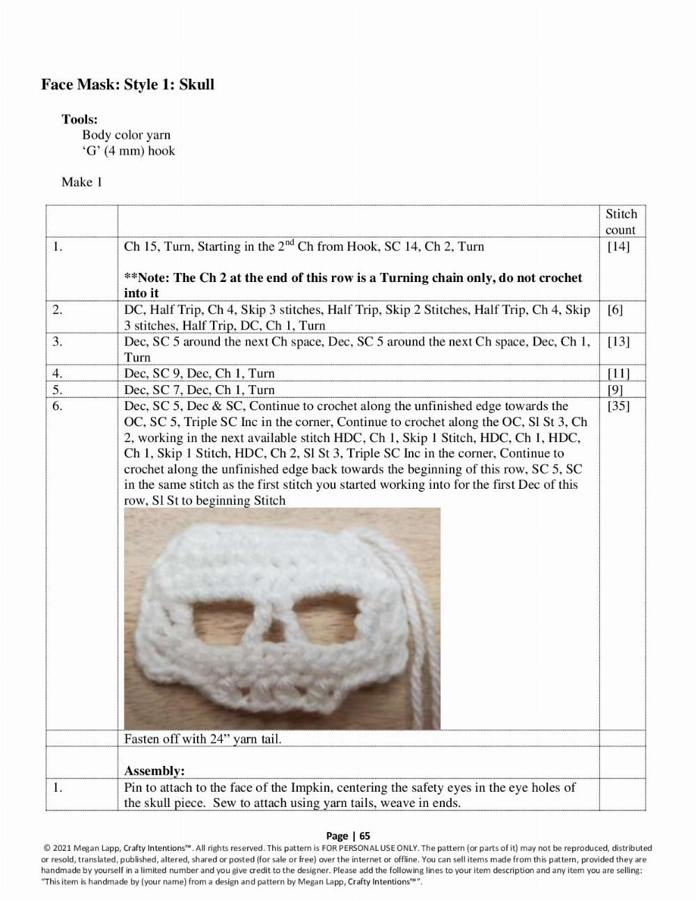 crafty intentions crochet pattern