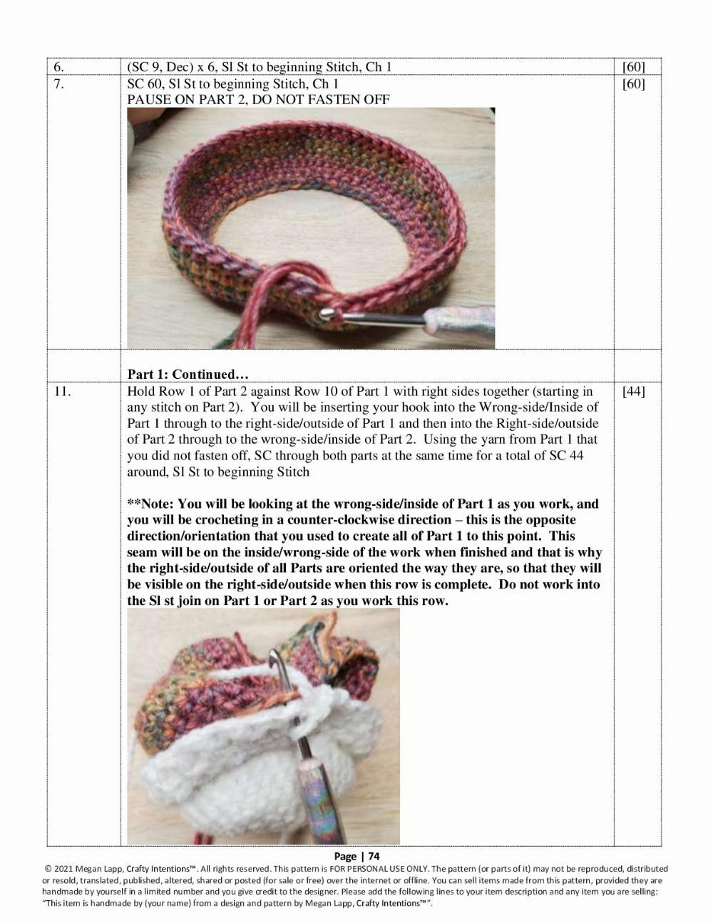 crafty intentions crochet pattern