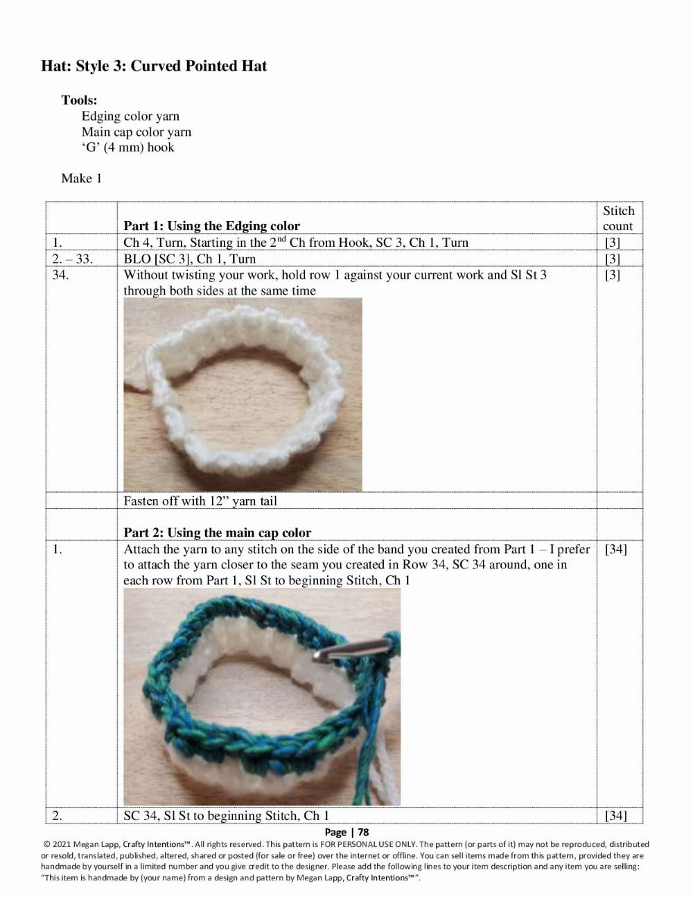 crafty intentions crochet pattern