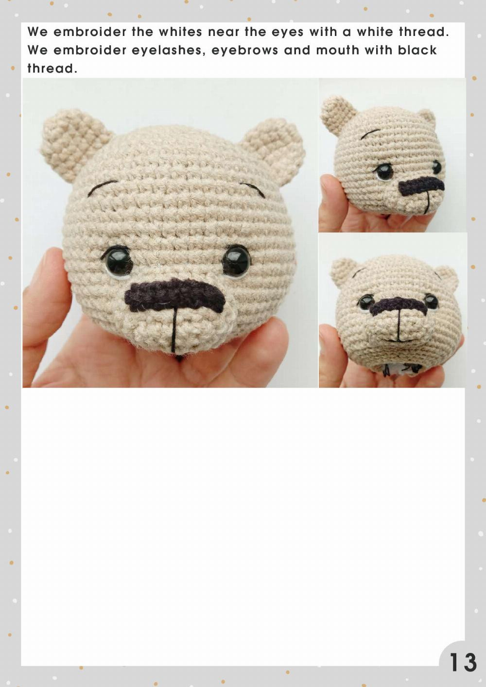 Crochet amigurumi pattern Bear in Halloween costumes