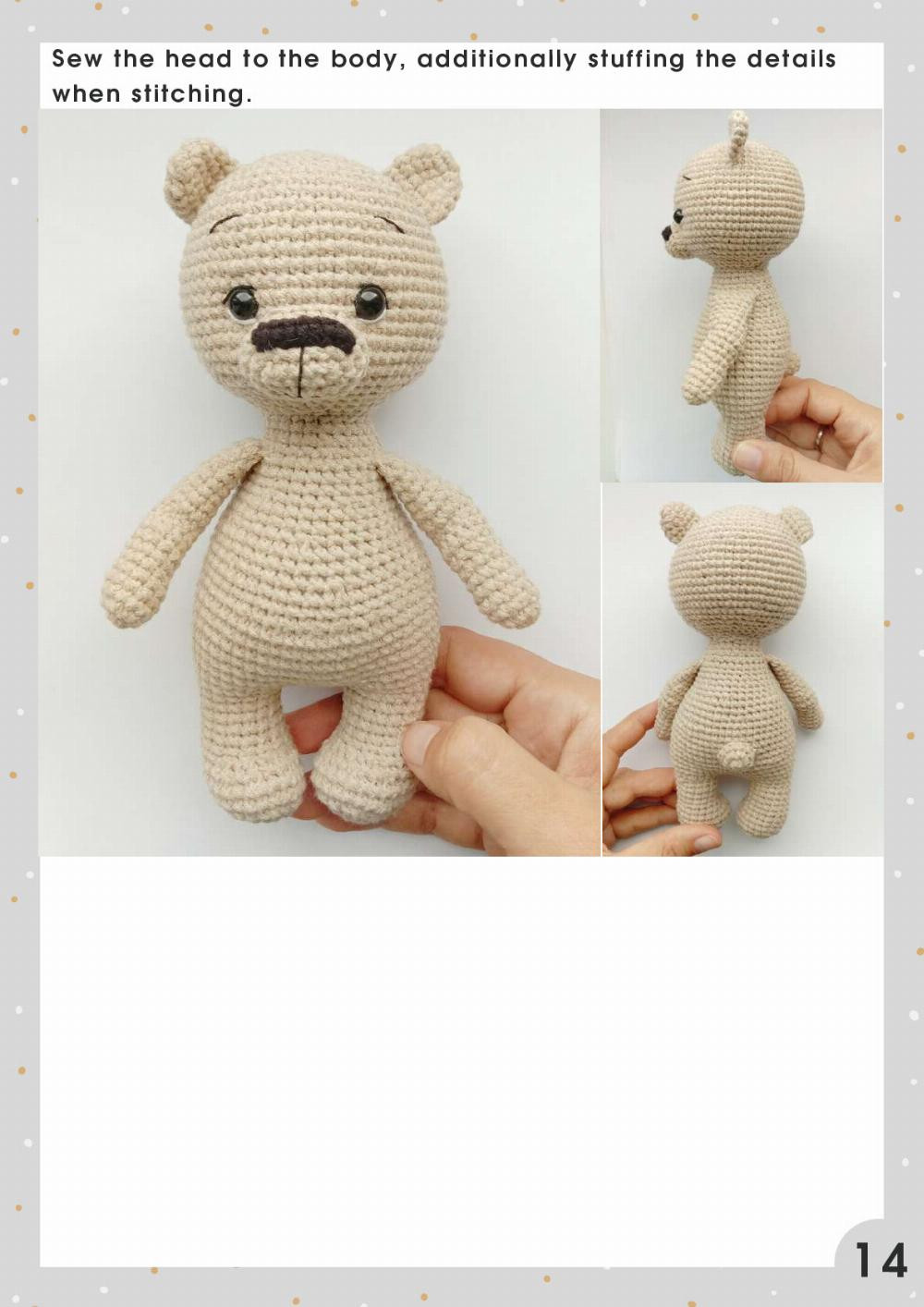 Crochet amigurumi pattern Bear in Halloween costumes