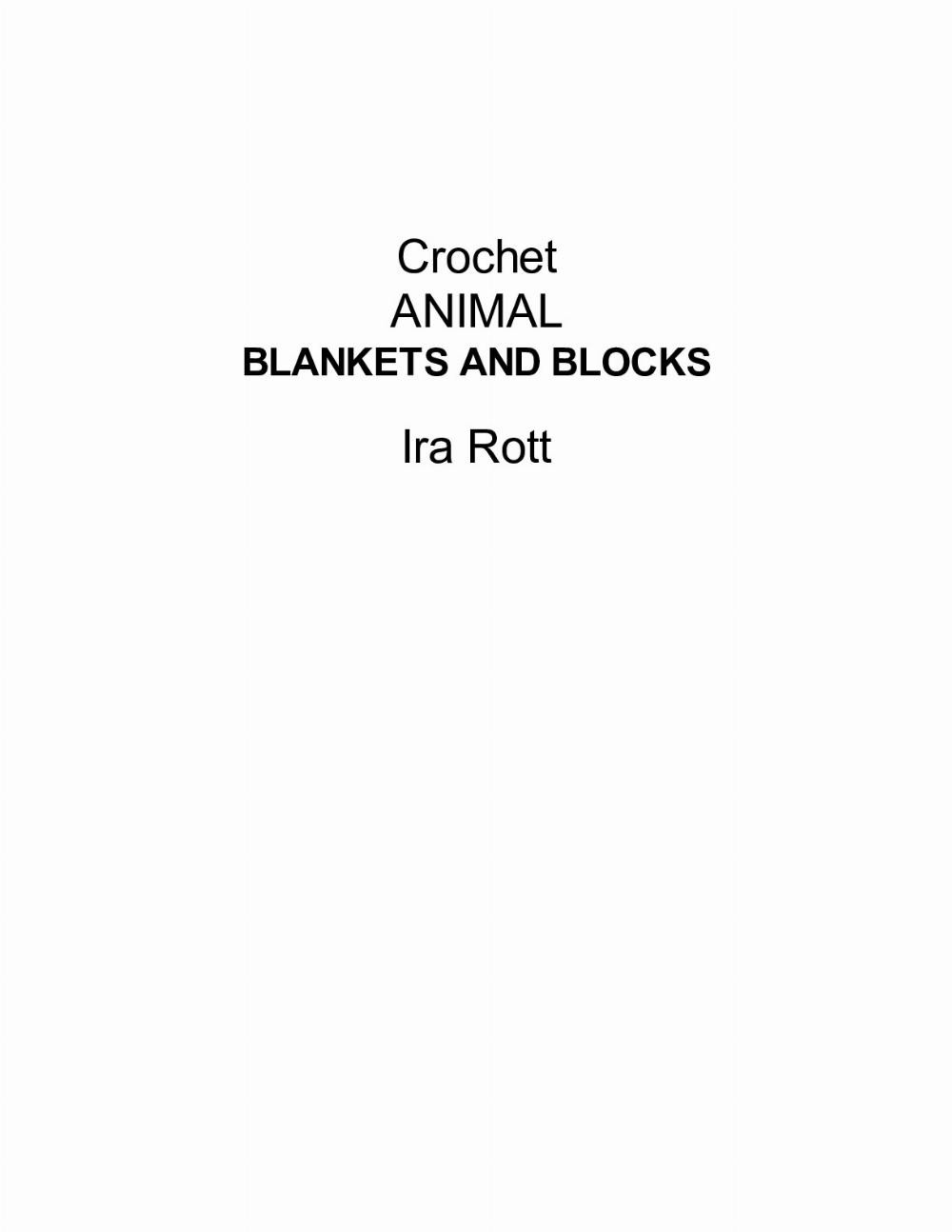 crochet animal blankets and blocks pattern