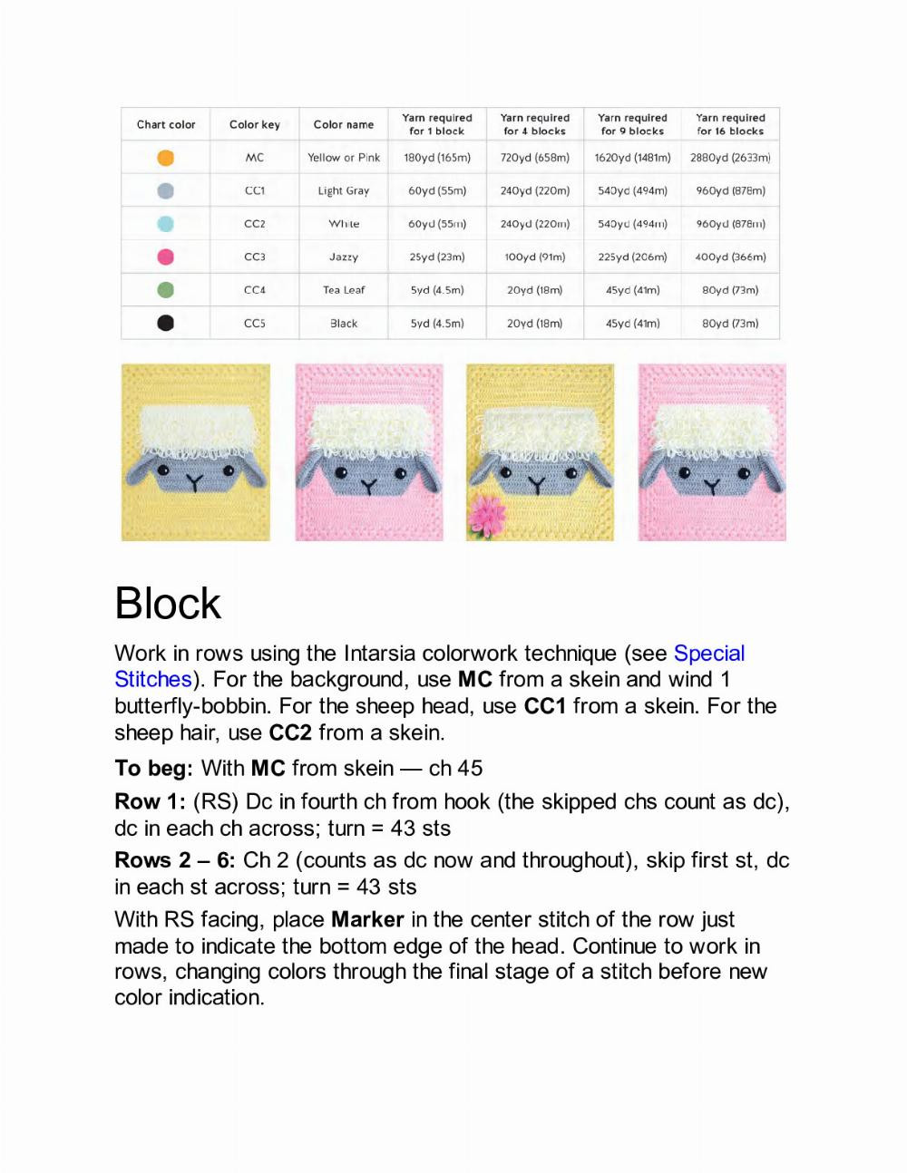 crochet animal blankets and blocks pattern