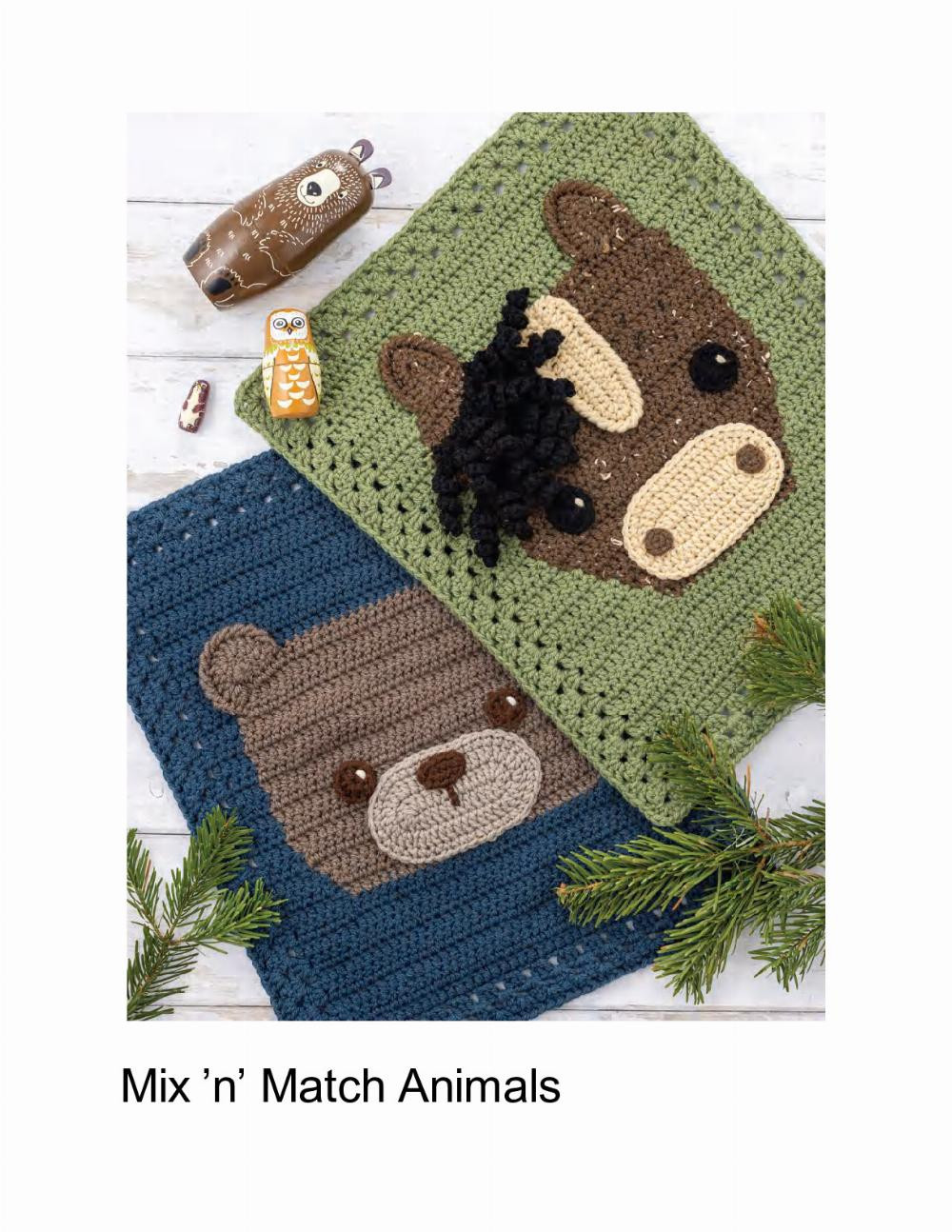 crochet animal blankets and blocks pattern