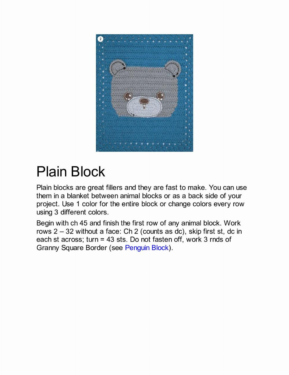 crochet animal blankets and blocks pattern