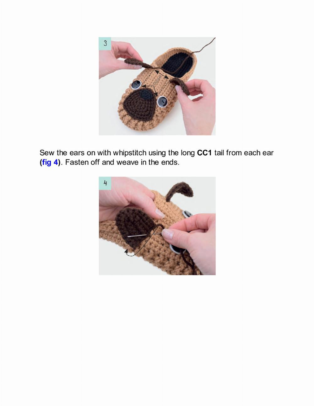 Crochet ANIMAL SLIPPERS IRA ROTT