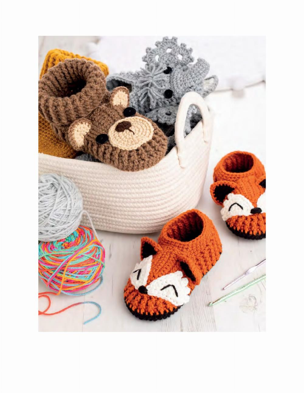 Crochet ANIMAL SLIPPERS IRA ROTT