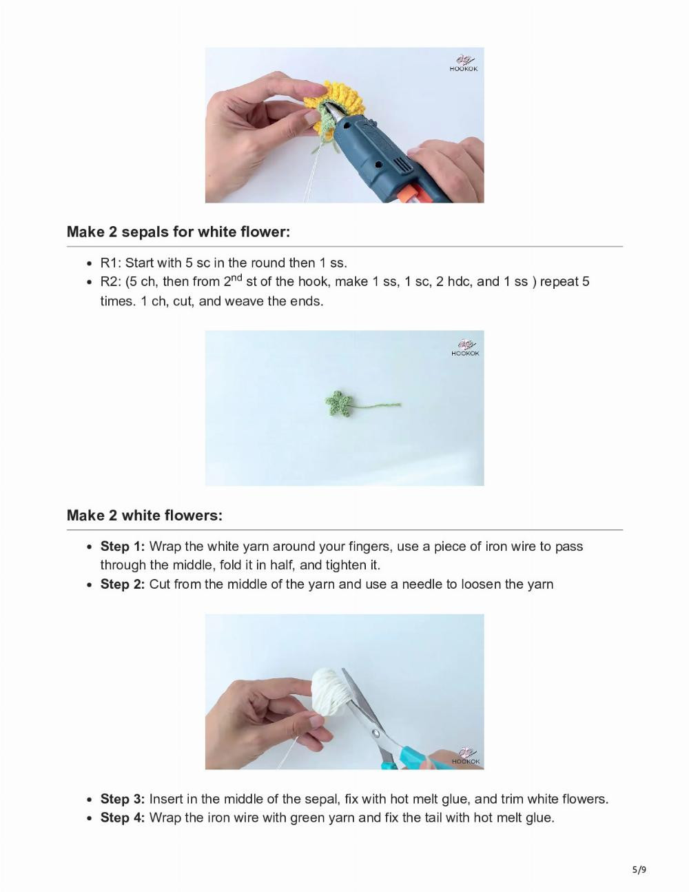 CROCHET DANDELION FREE PATTERN