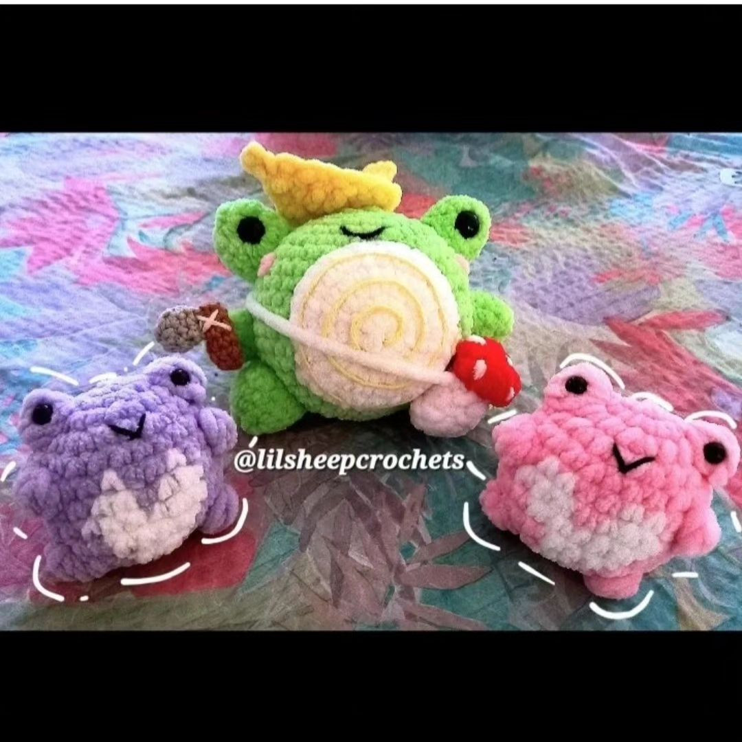 crochet free pattern no sew frogs