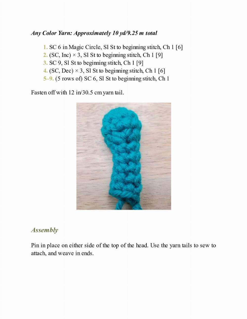 CROCHET IMPKINS pattern