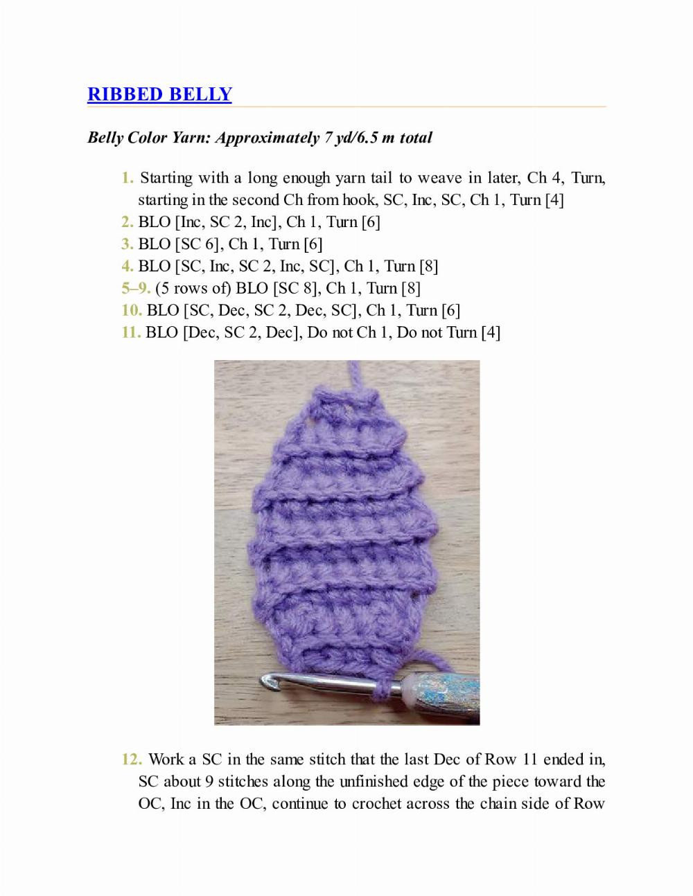 CROCHET IMPKINS pattern